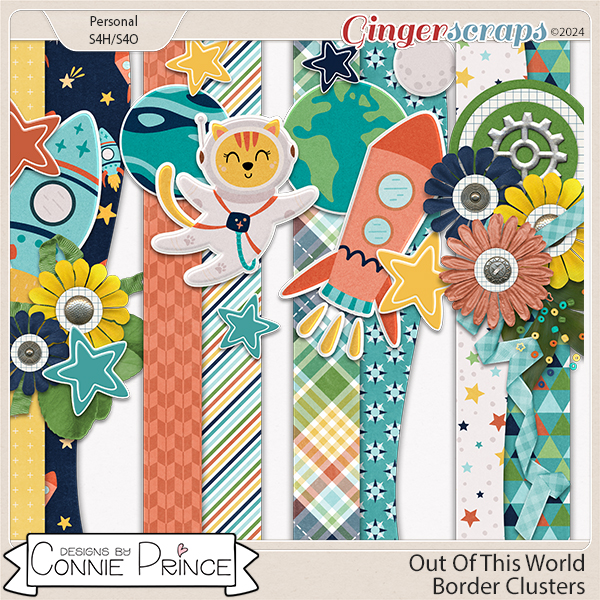 Out Of This World - Border Clusters by Connie Prince