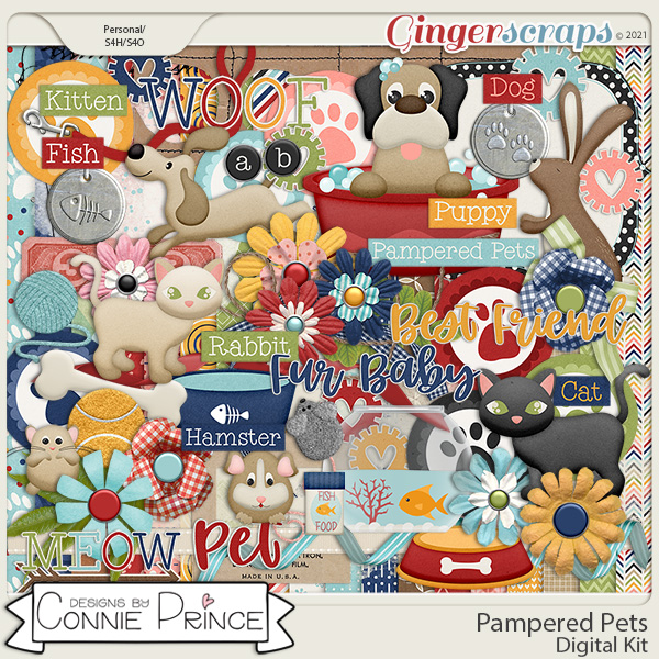 Pampered Pets  - Kit by Connie Prince