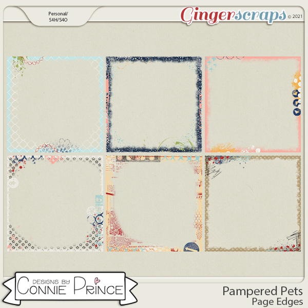 Pampered Pets  - Page Edges by Connie Prince