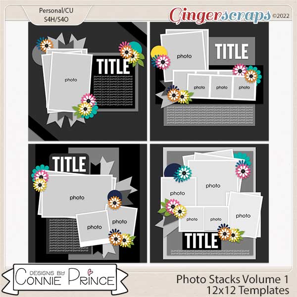 Photo Stacks Volume 1- 12x12 Temps (CU Ok) by Connie Prince