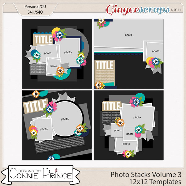 Photo Stacks Volume 3 - 12x12 Temps (CU Ok) by Connie Prince