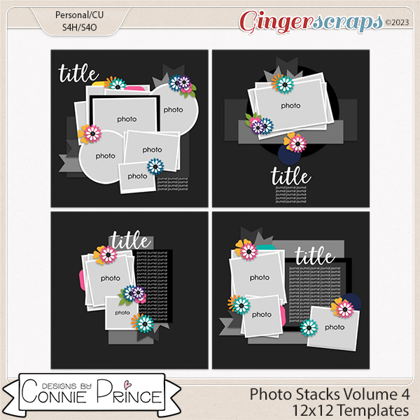 Photo Stacks Volume 4  - 12x12 Temps (CU Ok) by Connie Prince