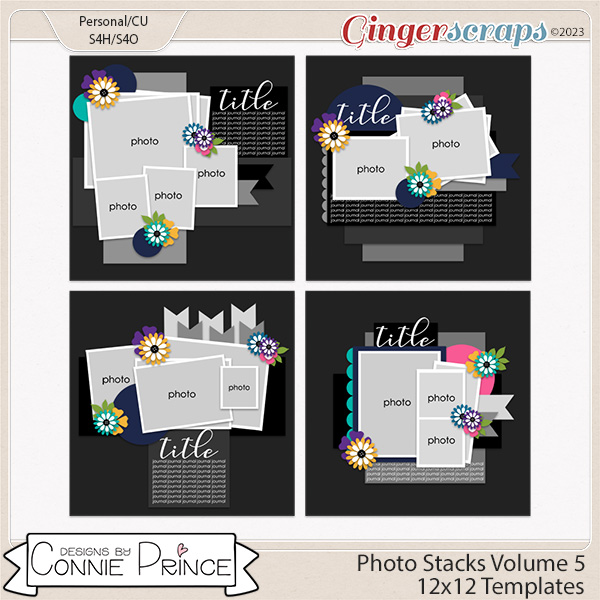 Photo Stacks Volume 5  - 12x12 Temps (CU Ok) by Connie Prince