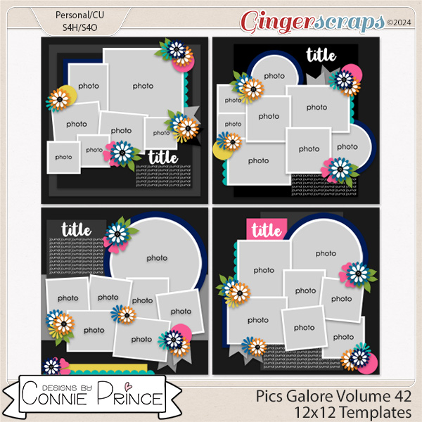 Pics Galore Volume 42 - 12x12 Temps (CU Ok) by Connie Prince
