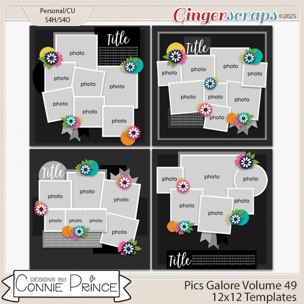 Pics Galore Volume 49  - 12x12 Temps (CU Ok) by Connie Prince