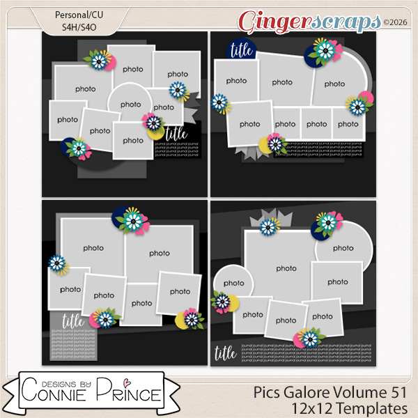 Pics Galore Volume 51 - 12x12 Temps (CU Ok) by Connie Prince