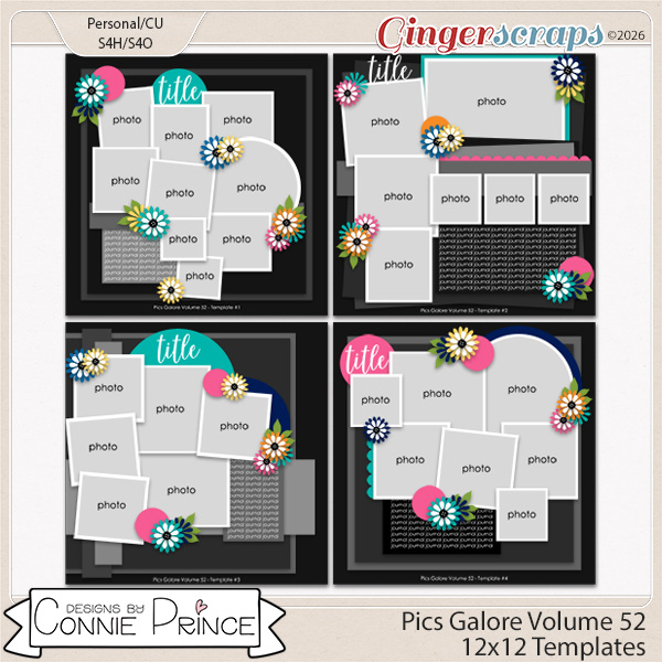 Pics Galore Volume 52 - 12x12 Temps (CU Ok) by Connie Prince