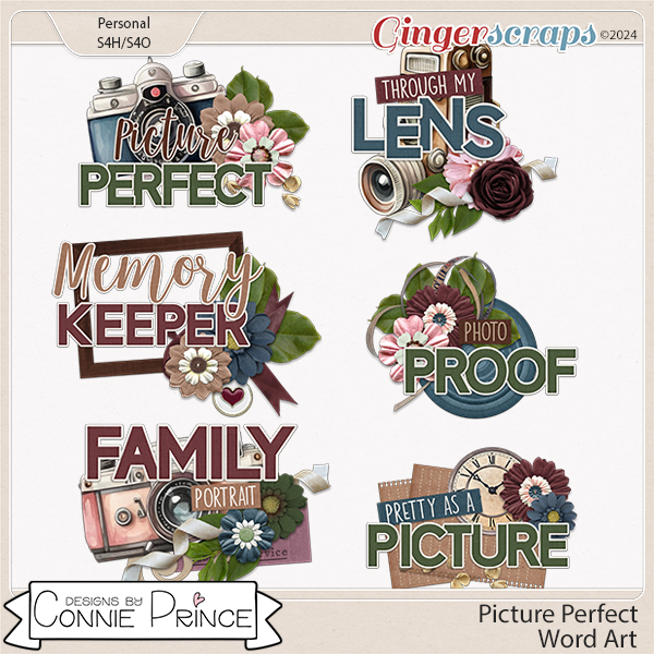 Picture Perfect - Word Art Pack by Connie Prince