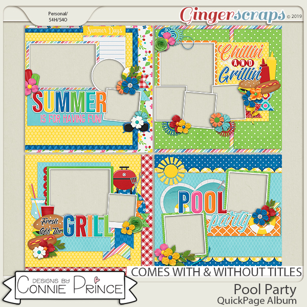 Pool Party - Quick Pages by Connie Prince