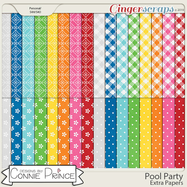 Pool Party - Extra Papers by Connie Prince