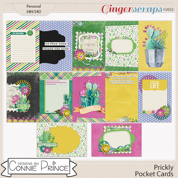 Prickly - Pocket Cards by Connie Prince