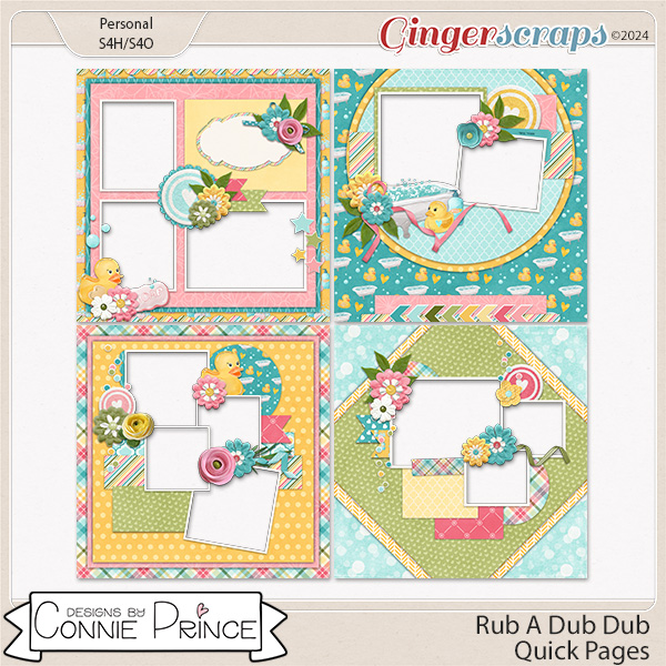 Rub A Dub Dub - Quick Pages by Connie Prince