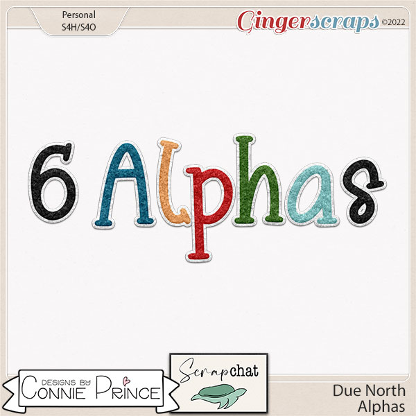 Due North - Alpha Pack AddOn by Connie Prince & ScrapChat Designs