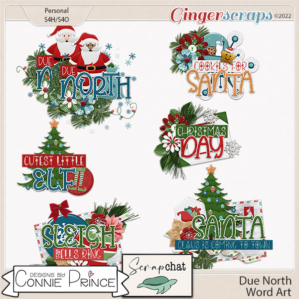 Due North - Word Art Pack by Connie Prince & ScrapChat Designs
