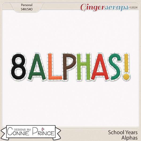 School Years - Alpha Pack AddOn by Connie Prince