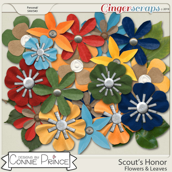Scout's Honor - Flower & Leaves Pack by Connie Prince