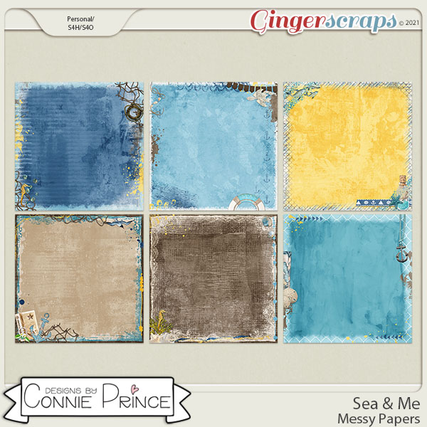 Sea & Me - Messy Papers by Connie Prince