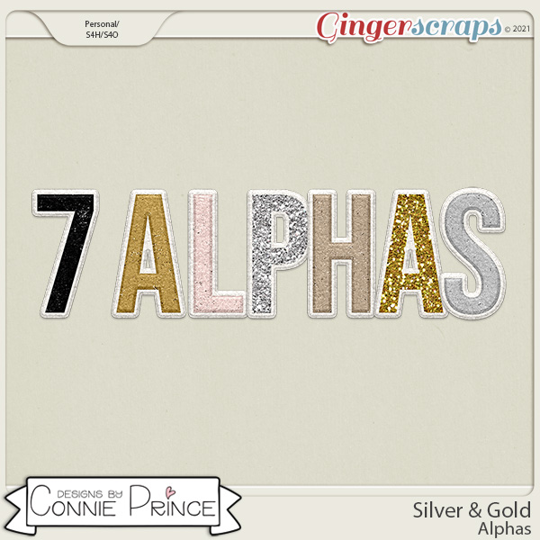 Silver & Gold  - Alpha Pack AddOn by Connie Prince