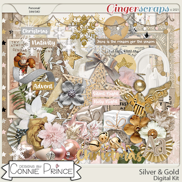 Silver & Gold  - Kit by Connie Prince