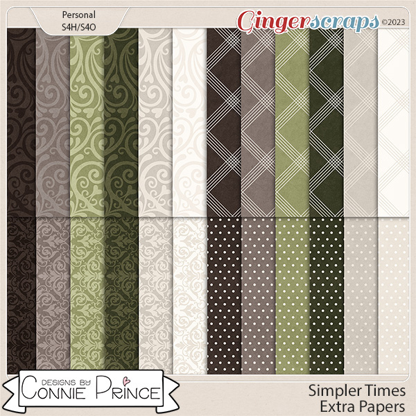 Simpler Times - Extra Papers by Connie Prince