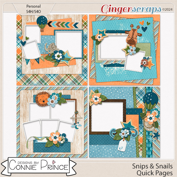 Snips & Snails - Quick Pages by Connie Prince