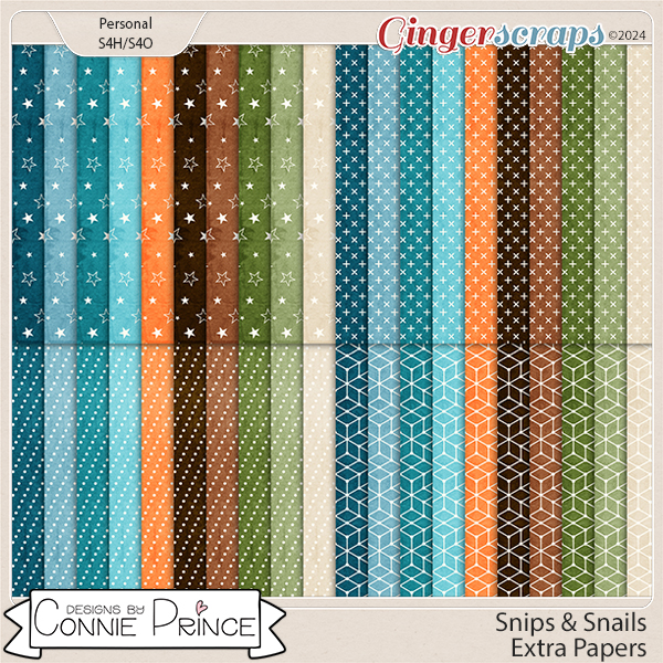 Snips & Snails - Extra Papers by Connie Prince