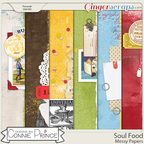 Soul Food - Messy Papers by Connie Prince