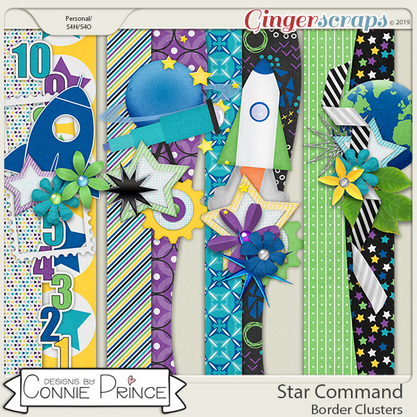 Star Command - Border Clusters by Connie Prince