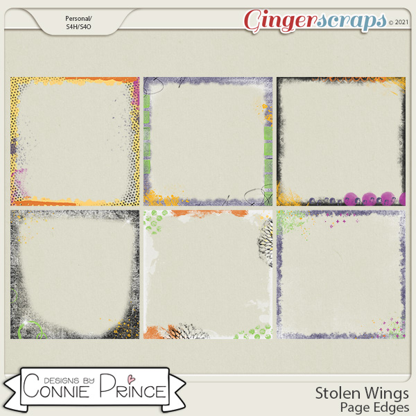 Stolen Wings  - Page Edges by Connie Prince