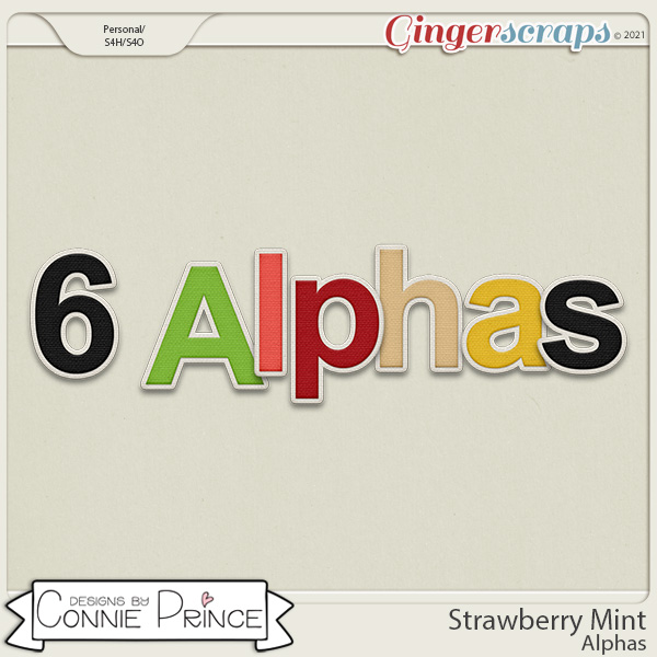 Strawberry Mint - Alpha Pack AddOn by Connie Prince