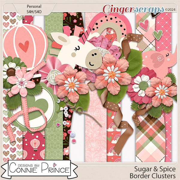 Sugar & Spice - Border Clusters  by Connie Prince