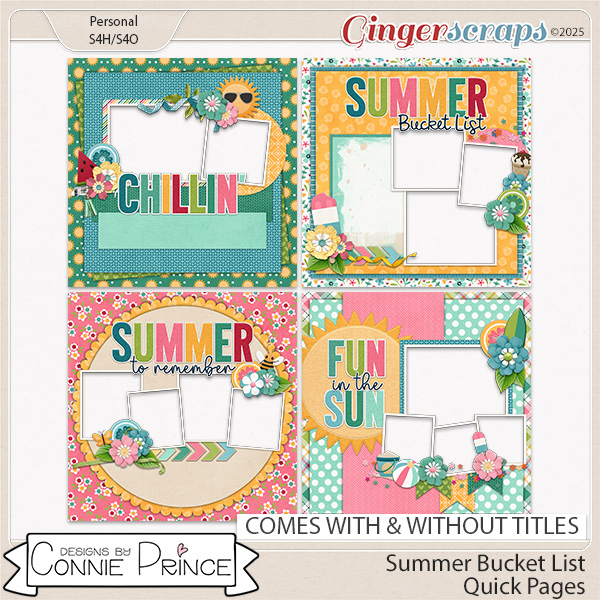 Summer Bucket List - Quick Pages by Connie Prince