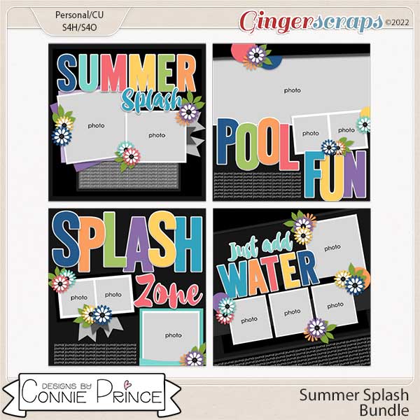 Summer Splash - 12x12 Temps by Connie Prince (CU Ok)