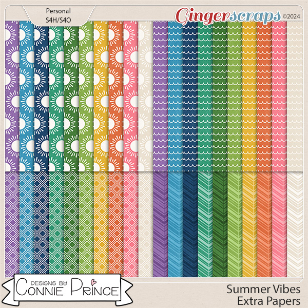 Summer Vibes - Extra Papers by Connie Prince