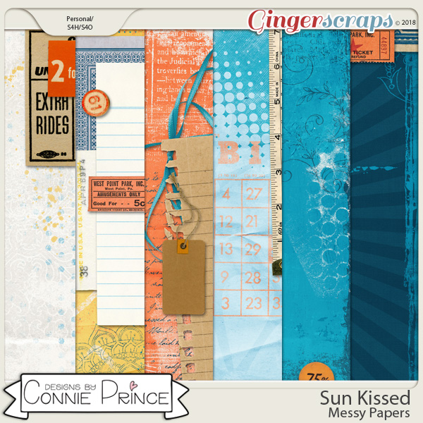 Sun Kissed - Messy Papers by Connie Prince