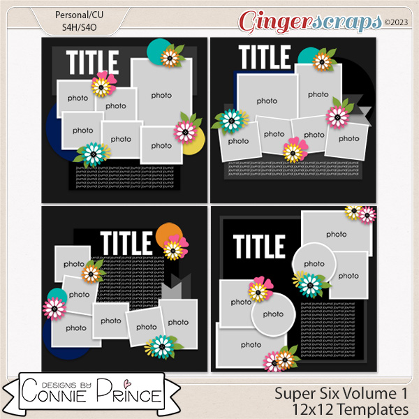 Super Six Volume 1 - 12x12 Temps (CU Ok) by Connie Prince