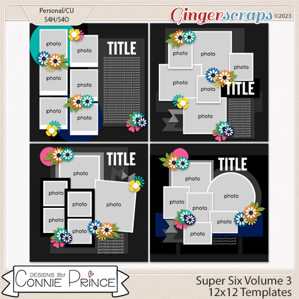 Super Six Volume 3 - 12x12 Temps (CU Ok) by Connie Prince