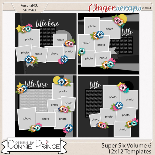 Super Six Volume 6 - 12x12 Temps (CU Ok) by Connie Prince