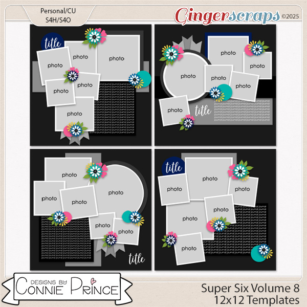Super Six Volume 8 - 12x12 Temps (CU Ok) by Connie Prince