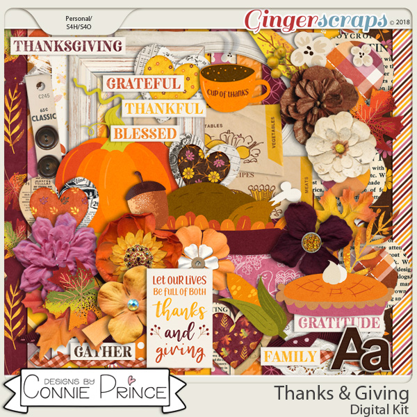 Thanks & Giving - Kit by Connie Prince