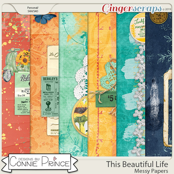 This Beautiful Life - Messy Papers by Connie Prince