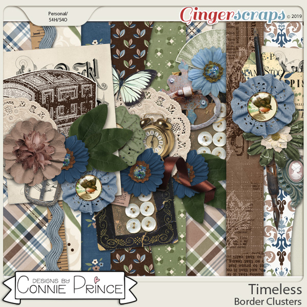 Timeless - Border Clusters by Connie Prince