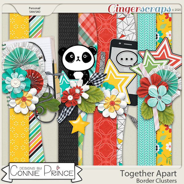 Together Apart - Border Clusters by Connie Prince