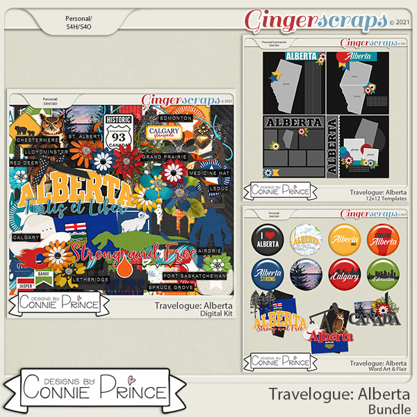 Travelogue Alberta Canada - Bundle Pack by Connie Prince