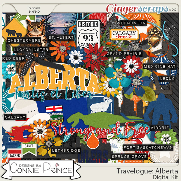 Travelogue Alberta Canada - Kit by Connie Prince