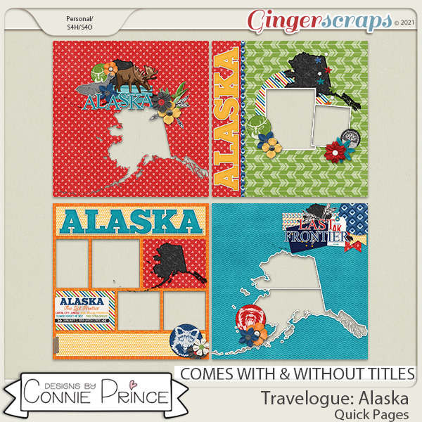 Travelogue Alaska - Quick Pages by Connie Prince