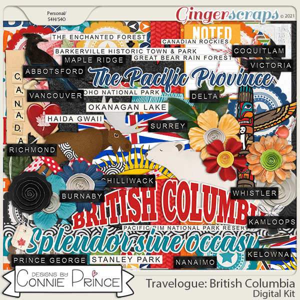 Travelogue British Columbia Canada - Kit by Connie Prince