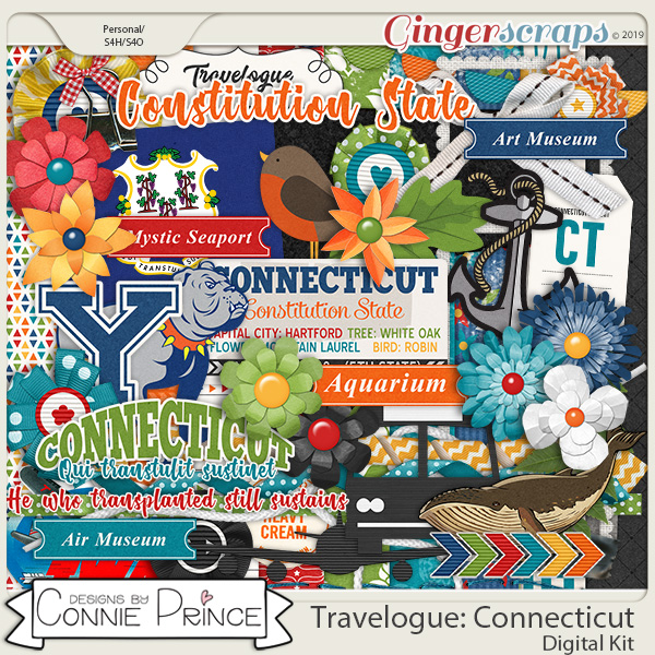 Travelogue Connecticut - Kit by Connie Prince