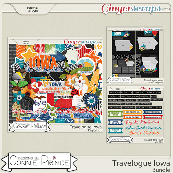 Travelogue Iowa - Bundle Pack by Connie Prince