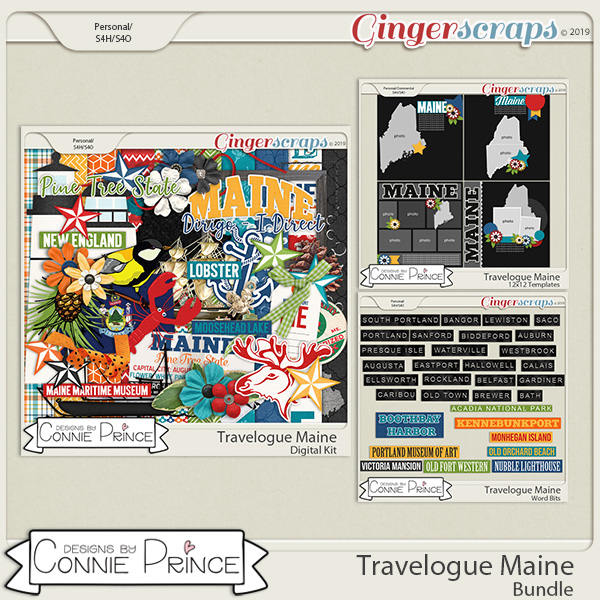 Travelogue Maine - Bundle Pack by Connie Prince